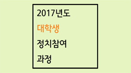 2017년도 대학생 정치참여 과정 운영