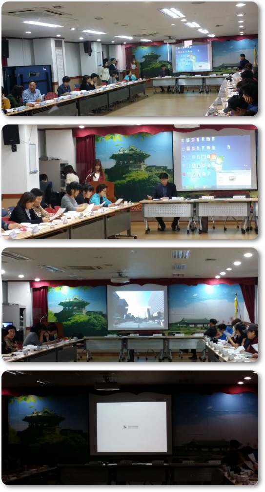 수원시팔달구선거관리위원회는 2015. 10. 22.(목) 우만1동 주민센터에서 통장을 대상으로 선거법강의 및 동영상 상영을 실시하였다. 자세한 이미지 설명은 본문의 내용을 참고하시기 바랍니다.