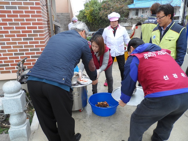 식사 후 정리 사진